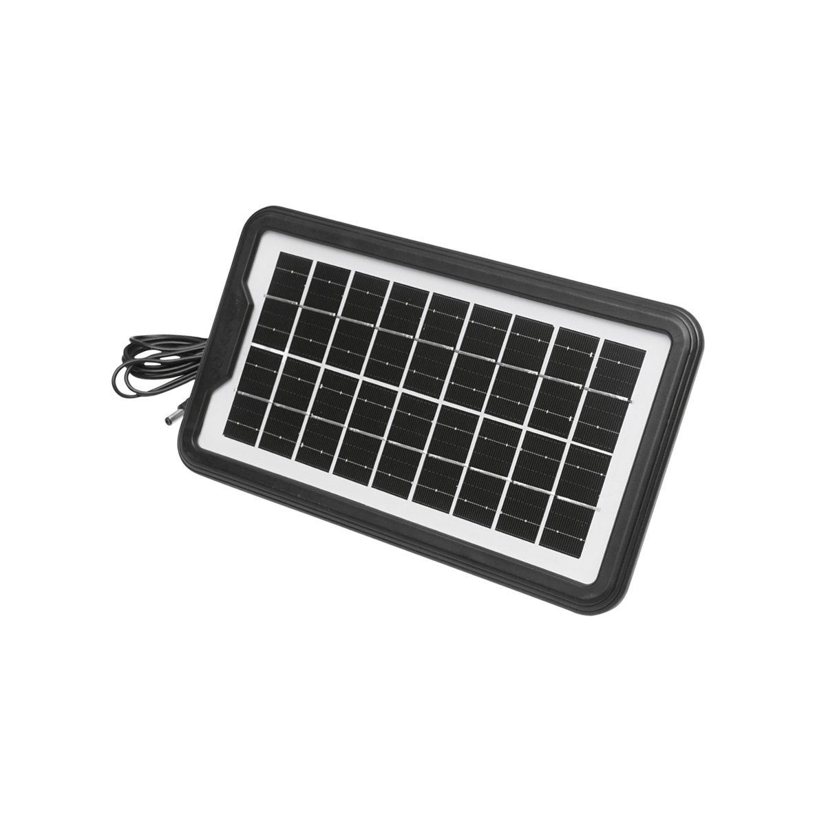 Kit iluminat portabil LED cu 3 becuri/proiector, panou solar si baterie 6V, 4.5Ah pentru pescuit camping GD-17